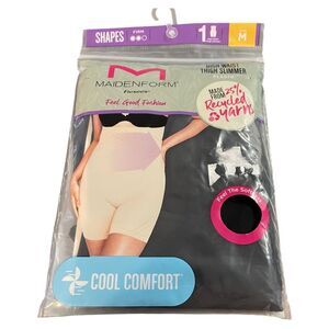 MAIDENFORM FLEXEES HIGH WAIST THIGH SLIMMER, black, MEDIUM new